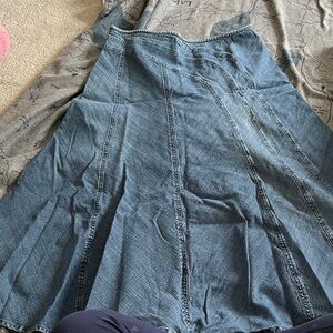 Christopher & Banks Women's Blue Denim Jean Skirt 12
